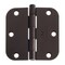 Cauldham Heavy-Duty 3-1/2" Interior Door Hinges with 5/8" Radius Corners - Oil Rubbed Bronze